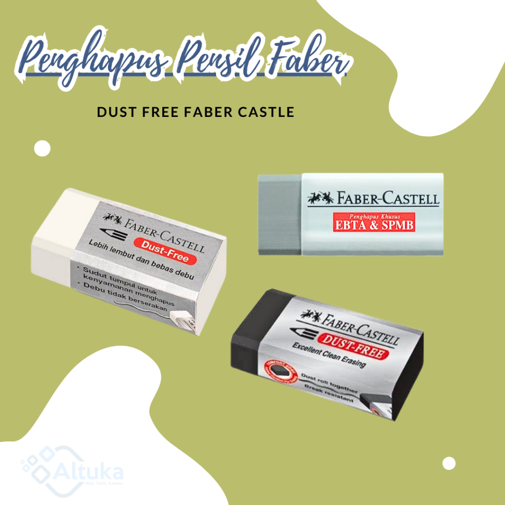 

Penghapus Pensil 2B Faber Castell Eraser Dust Free 7294 B40