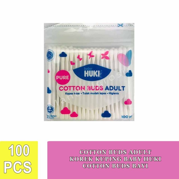 Baby Huki Cotton Buds Adult (Cotton Bud DEWASA)