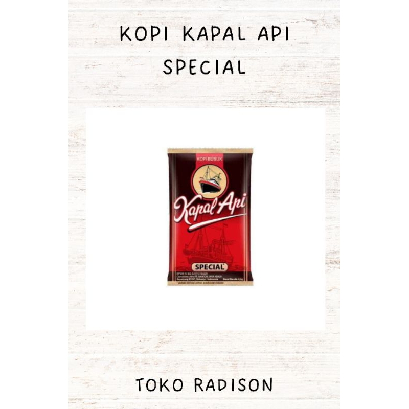 

[TOKO RADISON] KOPI MURAH KAPAL API SPECIAL PAKET 1 RENCENG