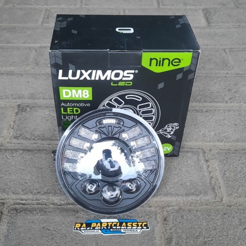 Lampu Depan Daymaker Biled Luximos 5.7 inchi Versi Terang CB GL Megapro Dll Mumer