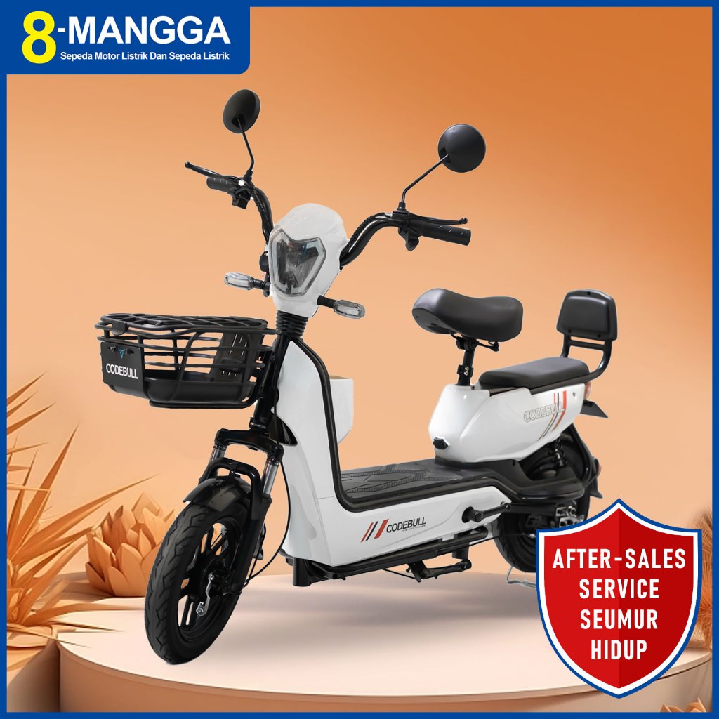 [After-sales Service Seumur Hidup] Sepeda Listrik CODEBULL A2 Sepeda Motor Listrik Dewasa E-Bike War
