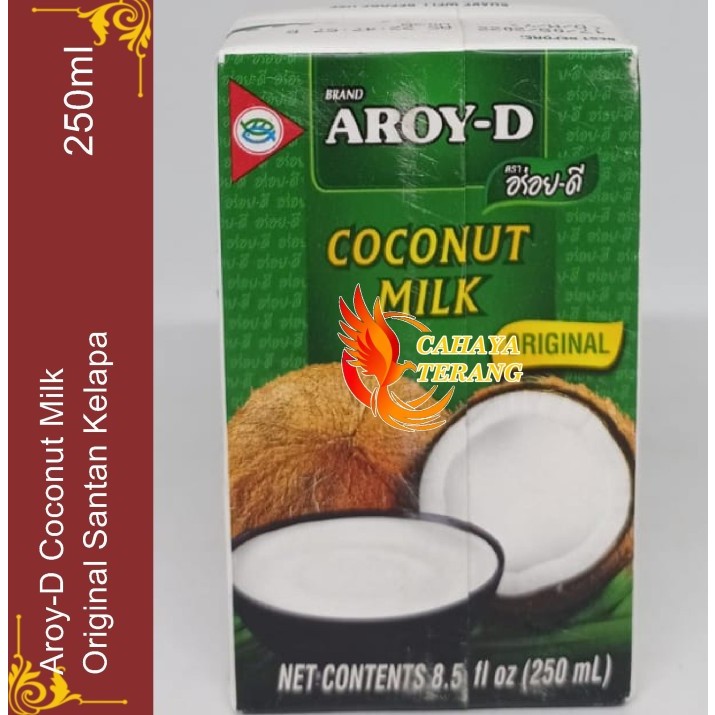 Aroy-D Coconut Milk TP 250ml Coconut MIlk Aroy Santan Kelapa Aroy D Santen 250 ml