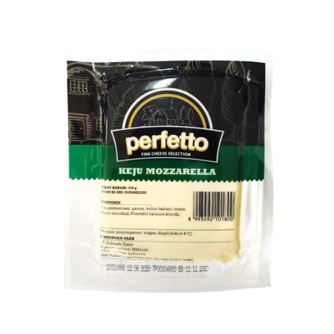 

JWWJ8 KEJU MOZARELA BLOK PERFETTO 250GR MOZARELLA CHEESE BLOCK ➻Ready Stock