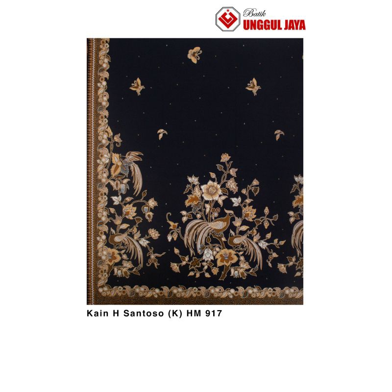 Kain Batik H Santoso Hitam Manis