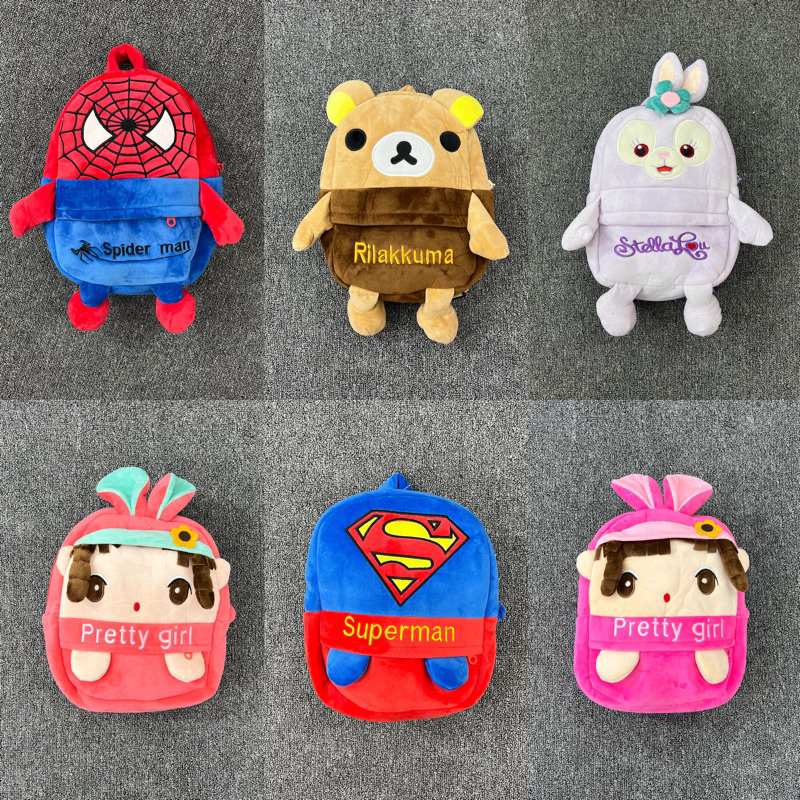 RANSEL ANAK KARAKTER 400012 || KIDS BAG BONEKA || BAGPACK ANAK