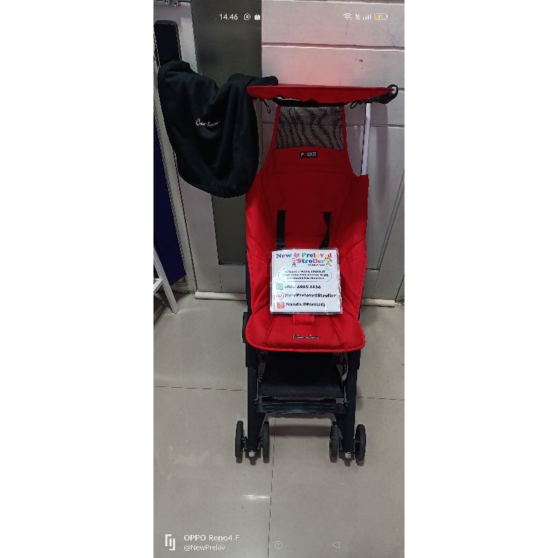 Stroller pockit gen 2 merah