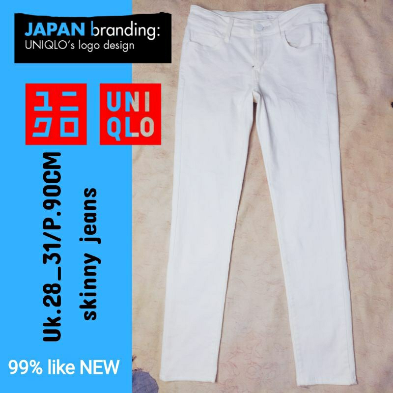 uniqlo pria dan Wanita slimfit  jeans original