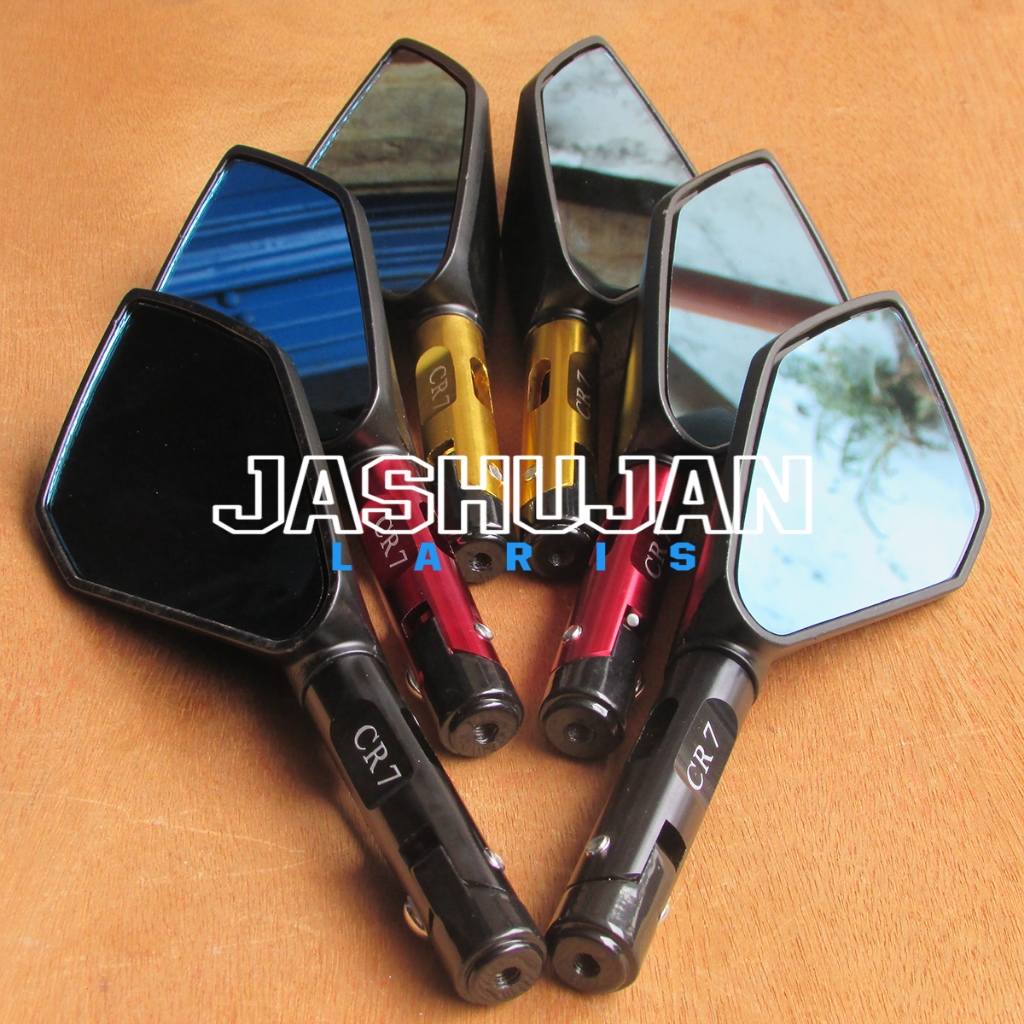 Spion Tomok Motor Spion Motor Variasi Aksesoris Spion Motor Tomok CNC 2 tone Rizoma Kaca V4 Universa