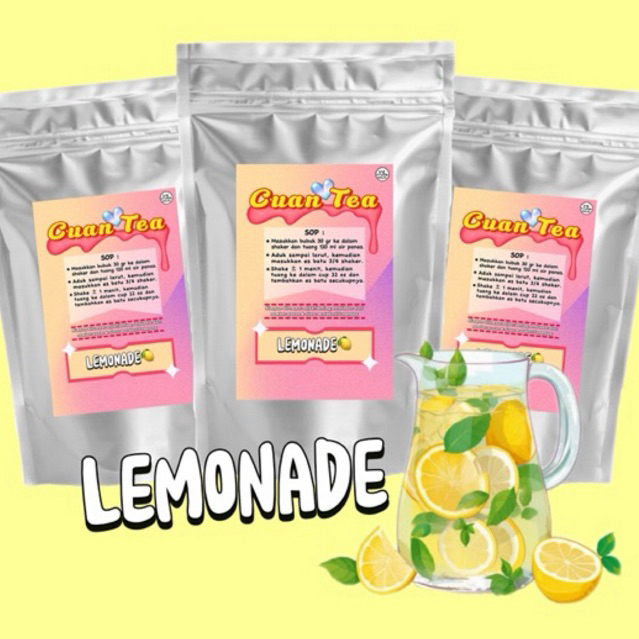 

2.2 CUAN_TEA “LEMONADE” BUBUK MINUMAN 1KG | MINUMAN KUALITAS PREMIUM 1000 GR