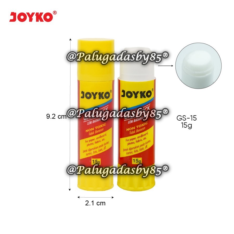 

(1 Biji) GROSIR Glue Stick Joyko GS-15 15 Gram / Glue Stick Lem Kertas Batang Joyko GS-15 / Lem Stik Joyko GS15 / Joyko GS 15