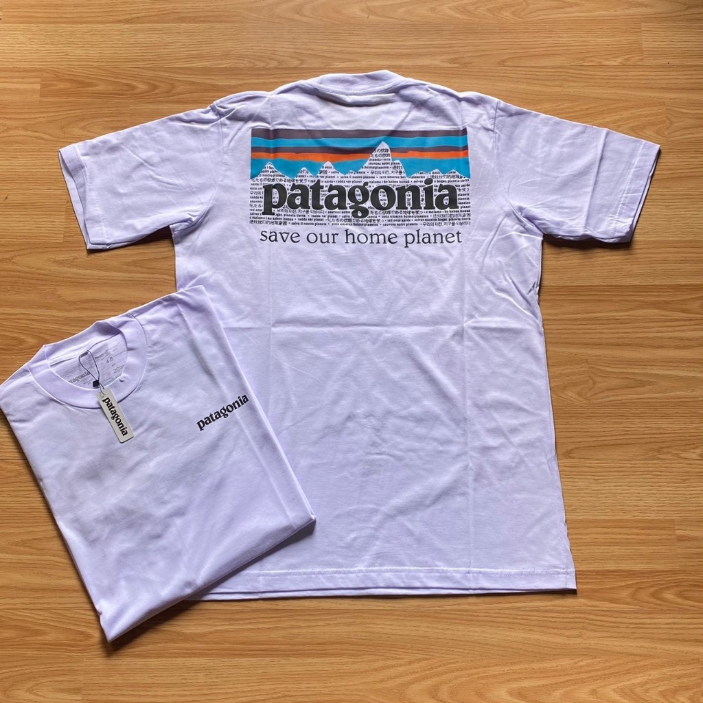 KAOS PATAGONIA LOGO PUTIH PREMIUM