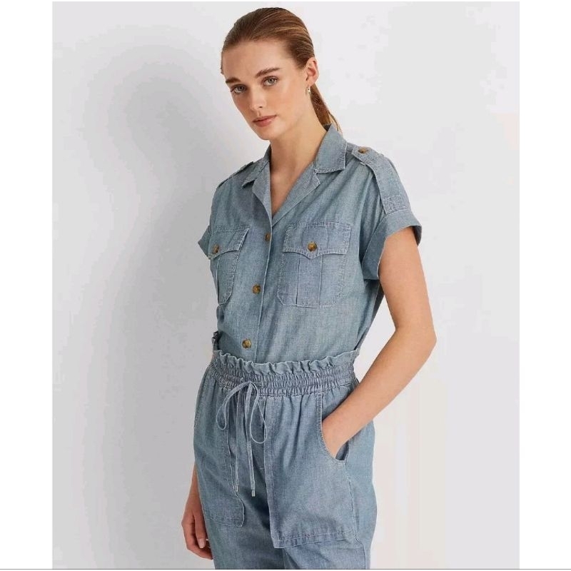 RPHL denim blouse ori XL