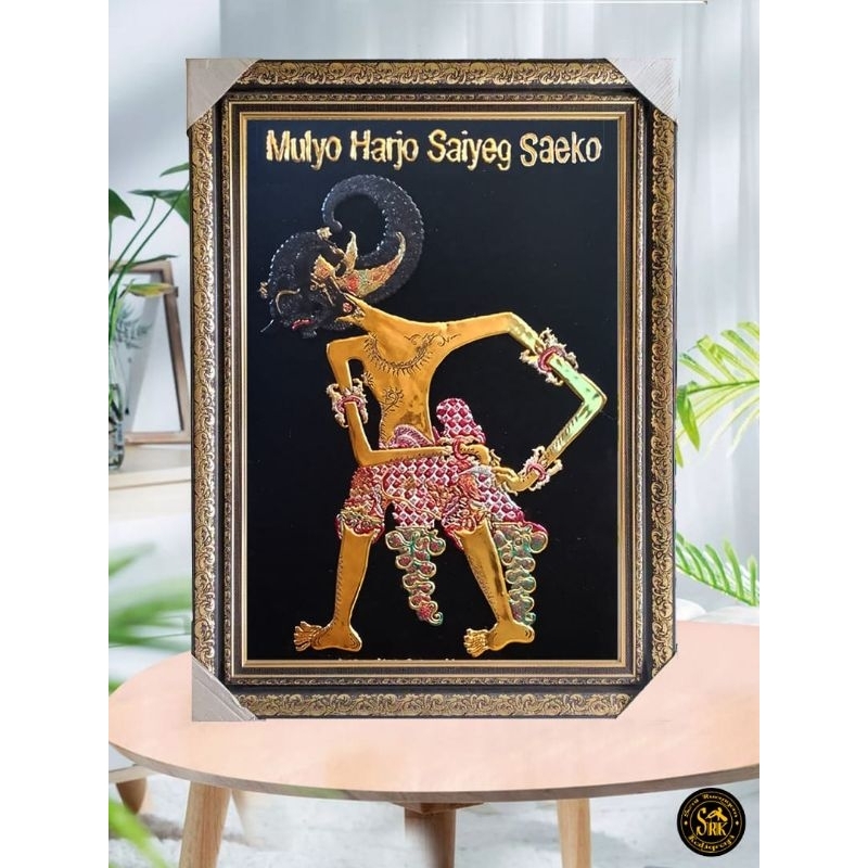 Lukisan timbul Wayang werkudoro
