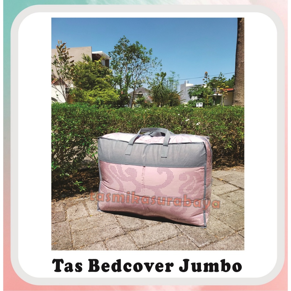 tas bedcover ukuran jumbo dan single | tas transparan | tas mika | tas sprei set bedcover
