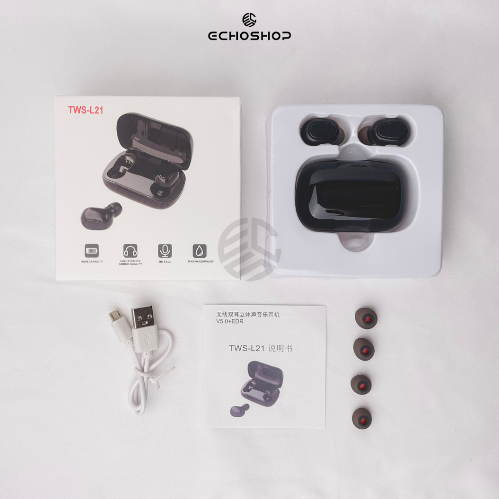 WIRELESS EARPHONE BLUETOOTH TWS L21 HIFI SOUND