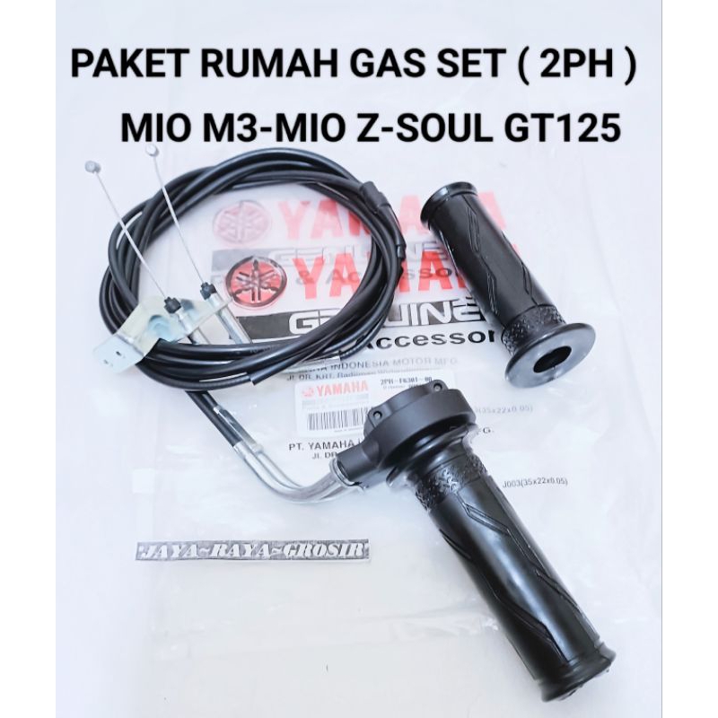 PAKET RUMAH GAS SET ( 2PH ) KABEL GAS SET + HANDPAD HANDGRIP SELONGSONG GAS GRIP MIO M3 MIO SOUL GT 