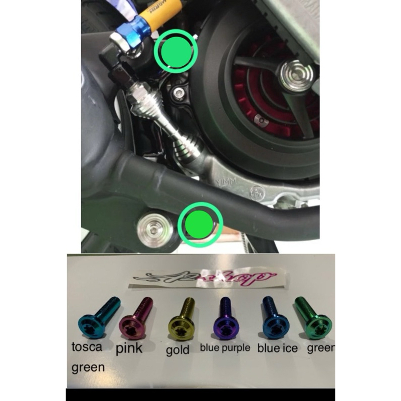 baut titanium arem knalpot mio fino soul harga 1 baut