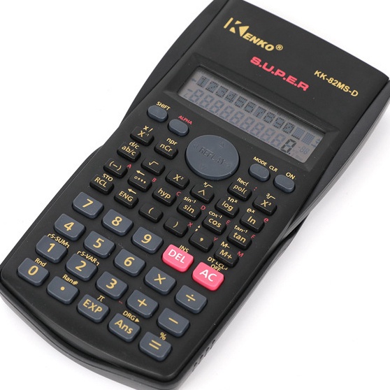 

8.8 MALL Kalkulator Sekolah Scientific KENKO 82MS 10 Digit - Calculator Ilmiah Ujian Sin Cos Tan