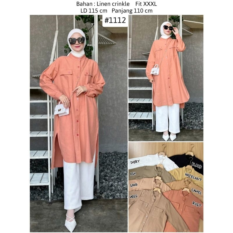 long tunik linen jumbo