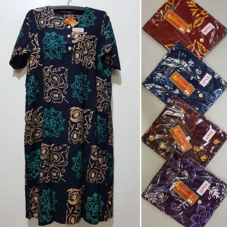 Lebih hemat YULI - DASTER JUMBO LD 120 CM PB 105 CM BATIK KENCANA UNGU LEBEL COKLAT KUC