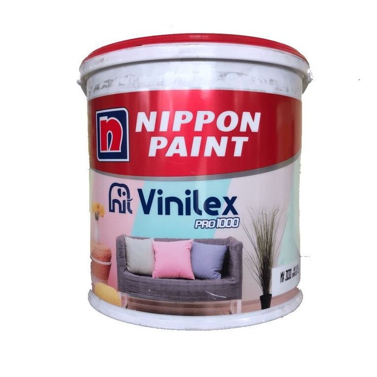 PROMO HARI INI Cat Tembok Interior Nippon Vinilex Pro 1000 4.5 kg Paking Kayu buruan
