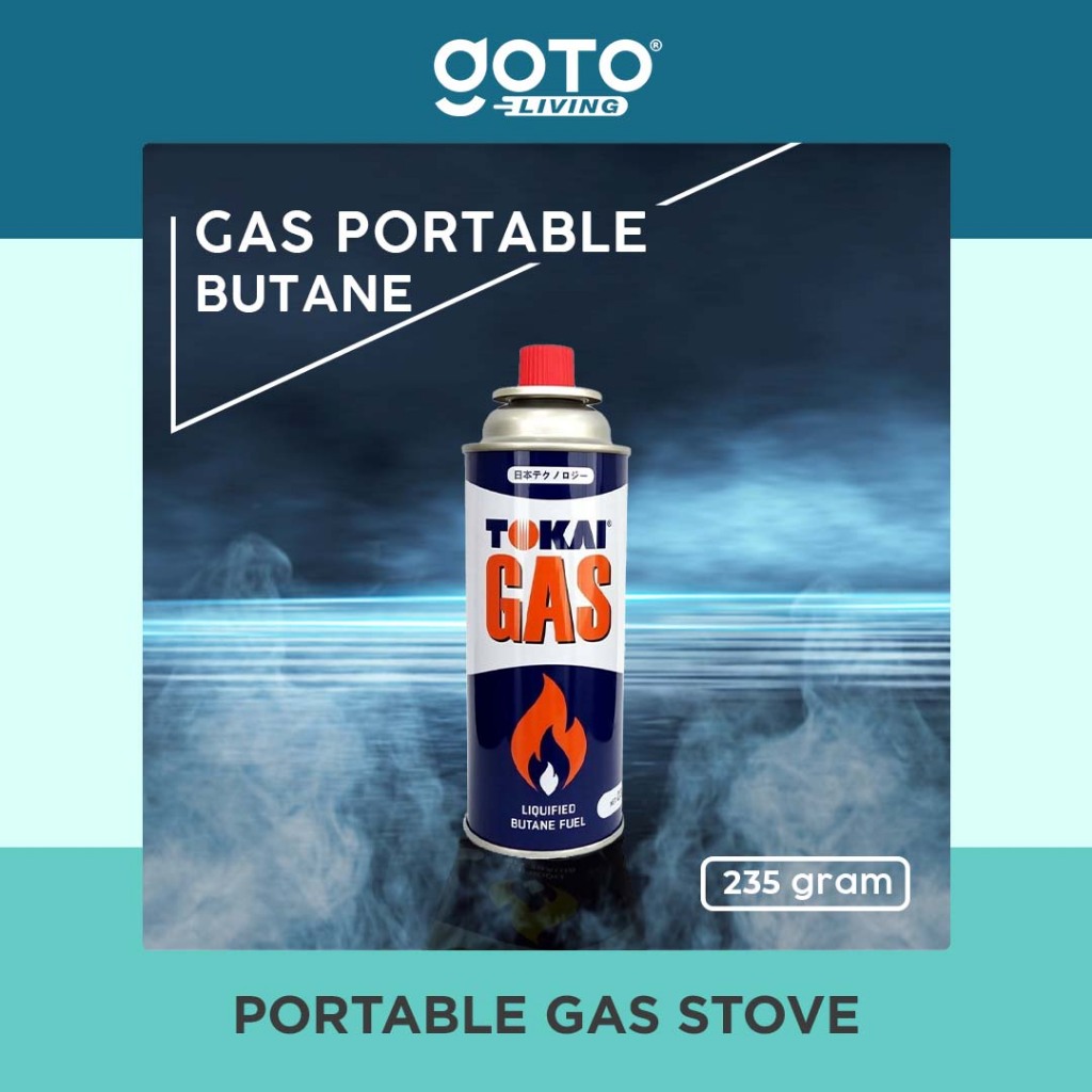 Tokai Tabung Gas Kompor Portable Kaleng Butane Portabel 235 Gram