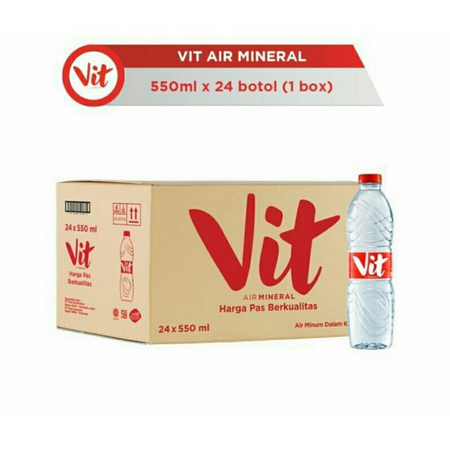 

Air Mineral VIT 550ML (1 KARTON) isi 24 botol