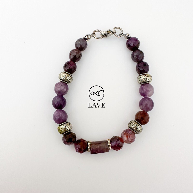 Amethyst Ghost Amethyst Crystal Bracelet
