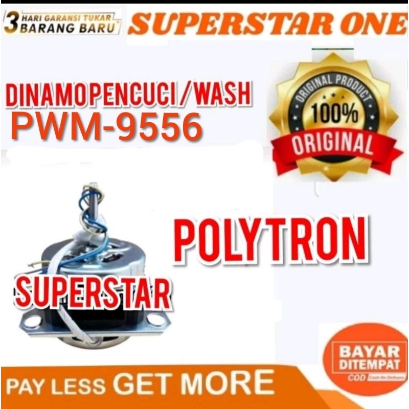 dinamo mesin pencuci wash polytron pwm-9556 pwm 9556/ pwm9556/ pwm 9557