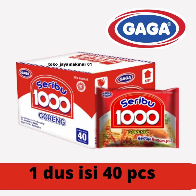 

COD MIE GAGA 1000 MIE INSTAN GORENG 1Dus (isi 40 pcs) 50gr gas !!