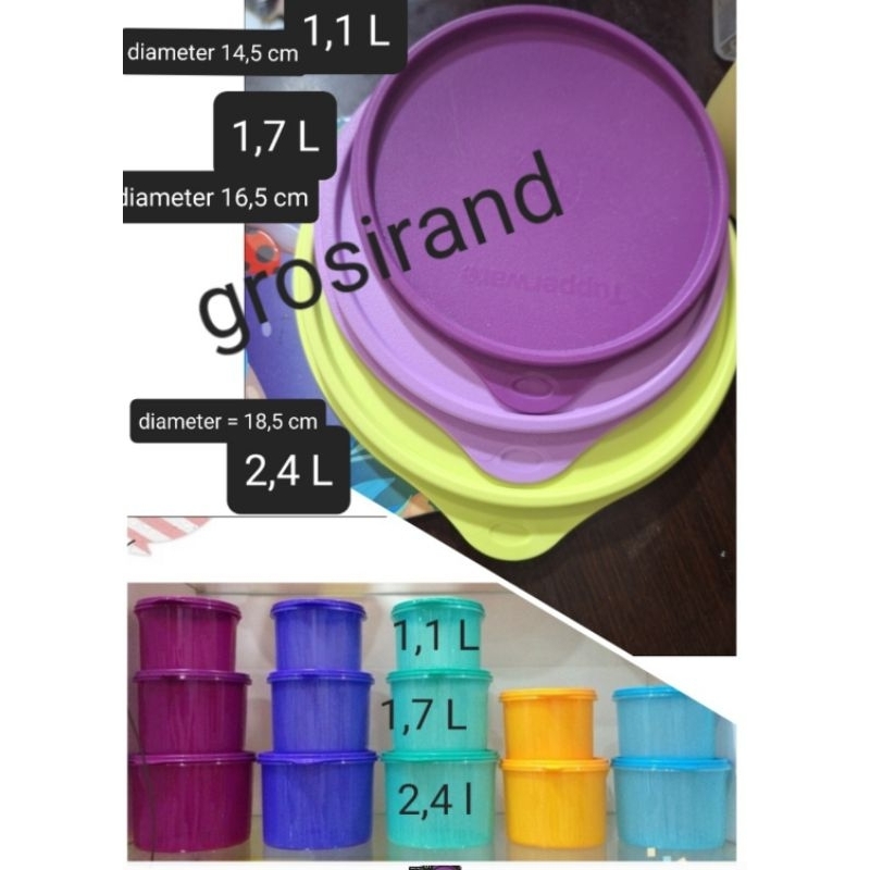 Seal tutup toples texture canister berbagai ukuran 2,4 liter ,1,7 liter dan 1,1 liter
