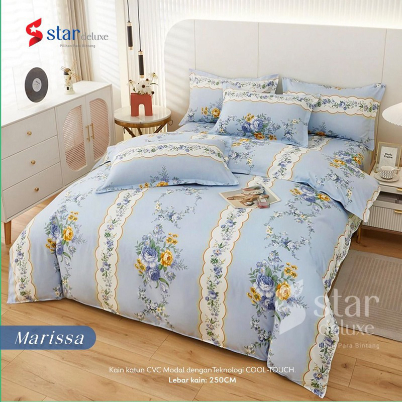 sprei kain katun rumbai 180 x 200 + BC