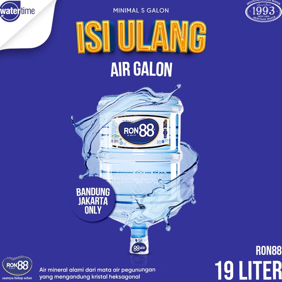 

[KODE 9ECK0] Isi Ulang Air Galon RON88 19 liter Pembelian Minimal 5 Galon