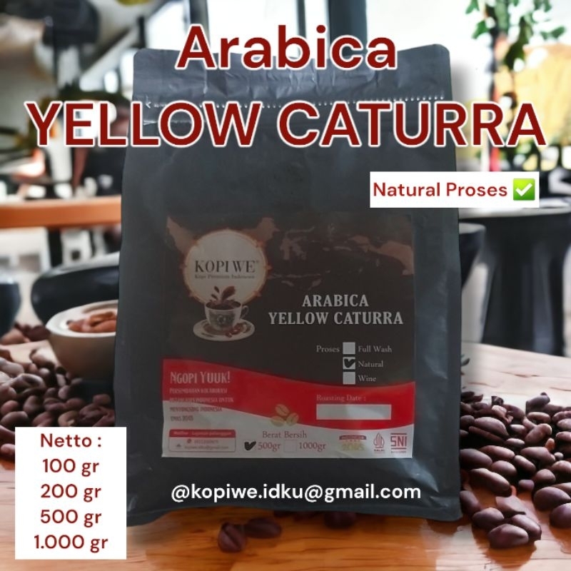 

Roasted Bean Yellow Caturra|| Natural Proses - 100gr