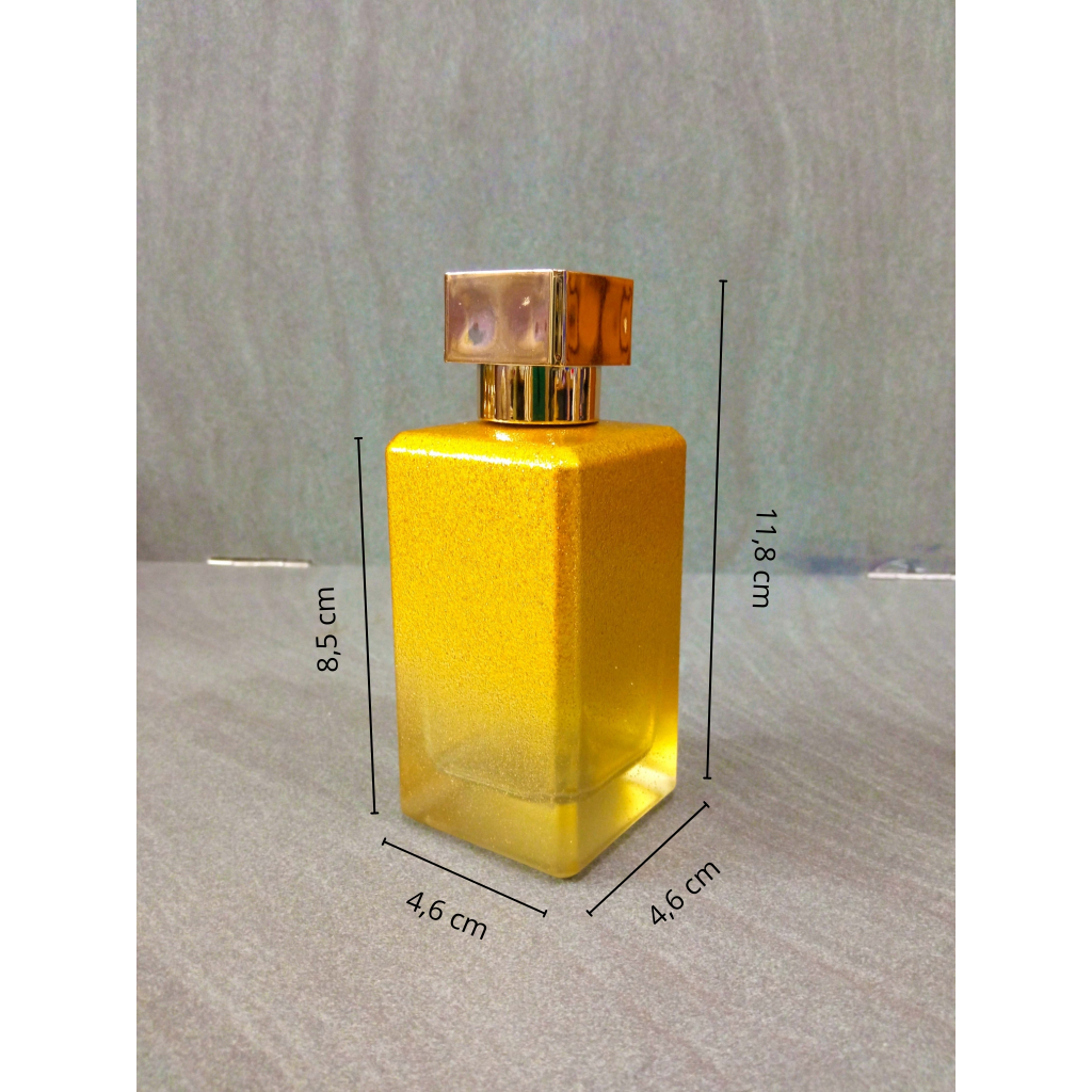 Botol Parfum Gold Glitter Screw 100 ml