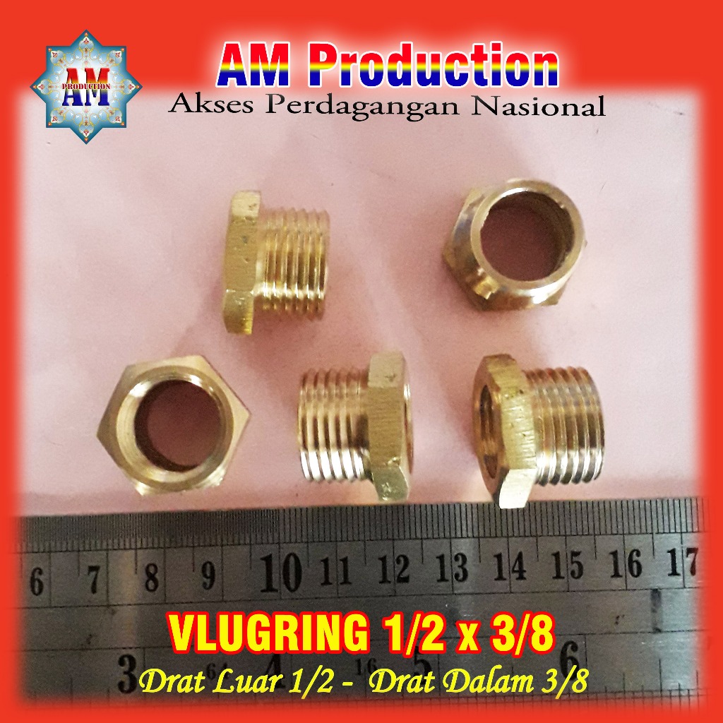 Vlugring ukuran drat 1/2x3/8 Toren Air Kuningan