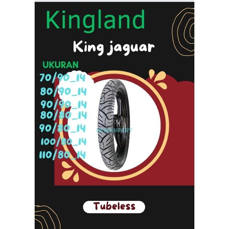 BAN LUAR KINGLAND KING JAGUAR TUBELESS RING14
