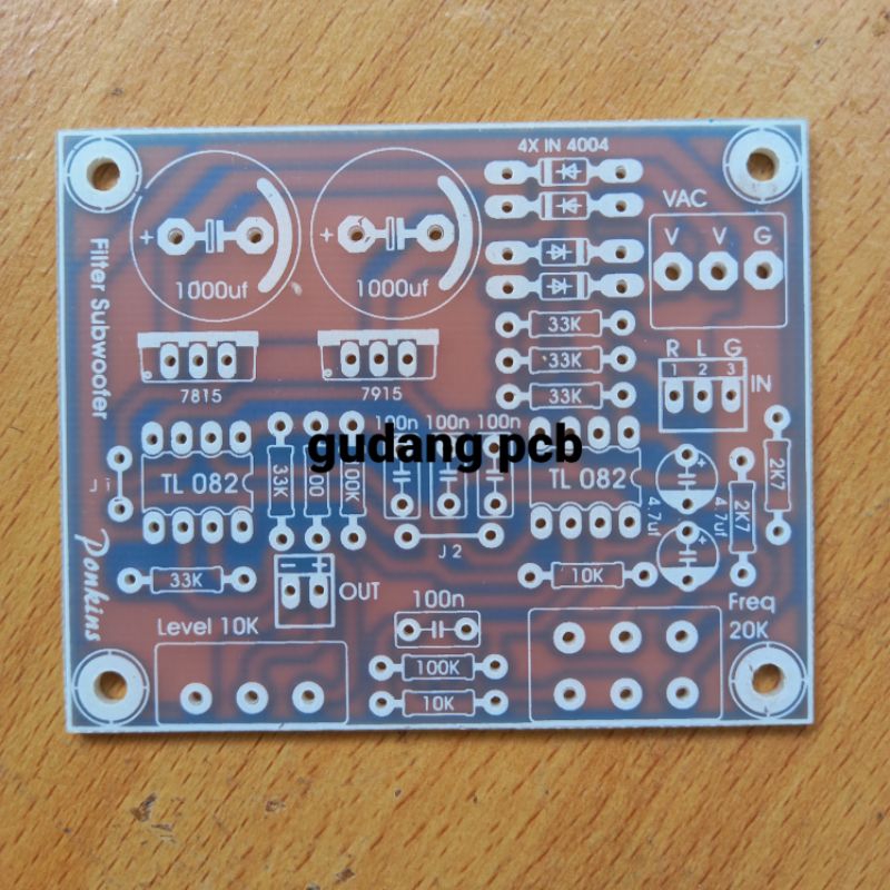 pcb filter subwoofer low filter subwoofer bahan fiber fr4