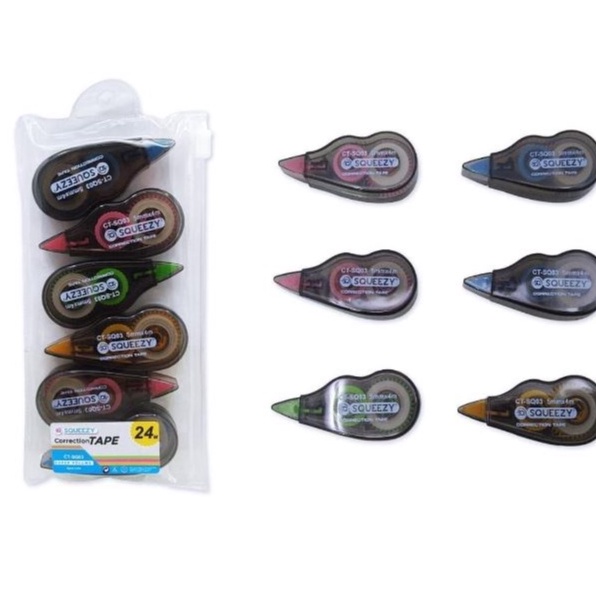

[KODE PRODUK MHFDL8387] CORRECTION TAPE 1 set isi 6 / TIPEX KES MURAH 24 METER / TIP EX / TIPE X
