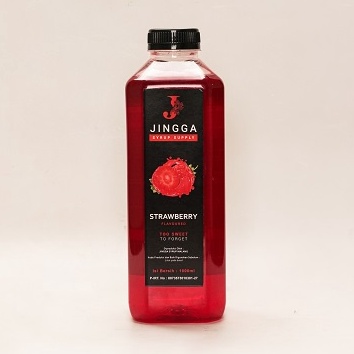 

52 JINGGA Strawberry Syrup 1000 ml - Sirup Flavour Strawberry Untuk Coffee Mocktail Cocktail 95