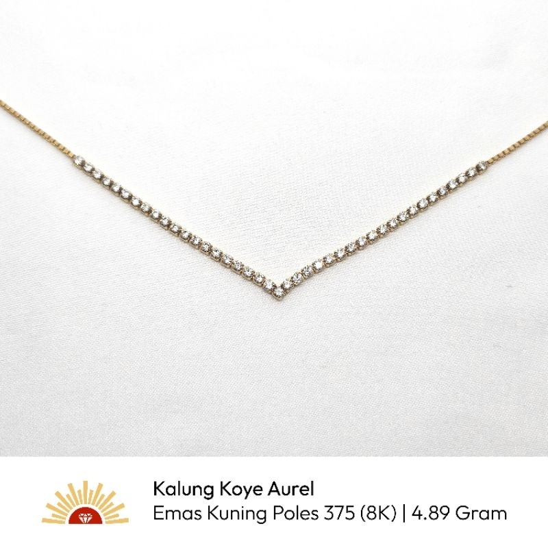Kalung Koye Aurel Emas Kuning Poles 375 (8K)