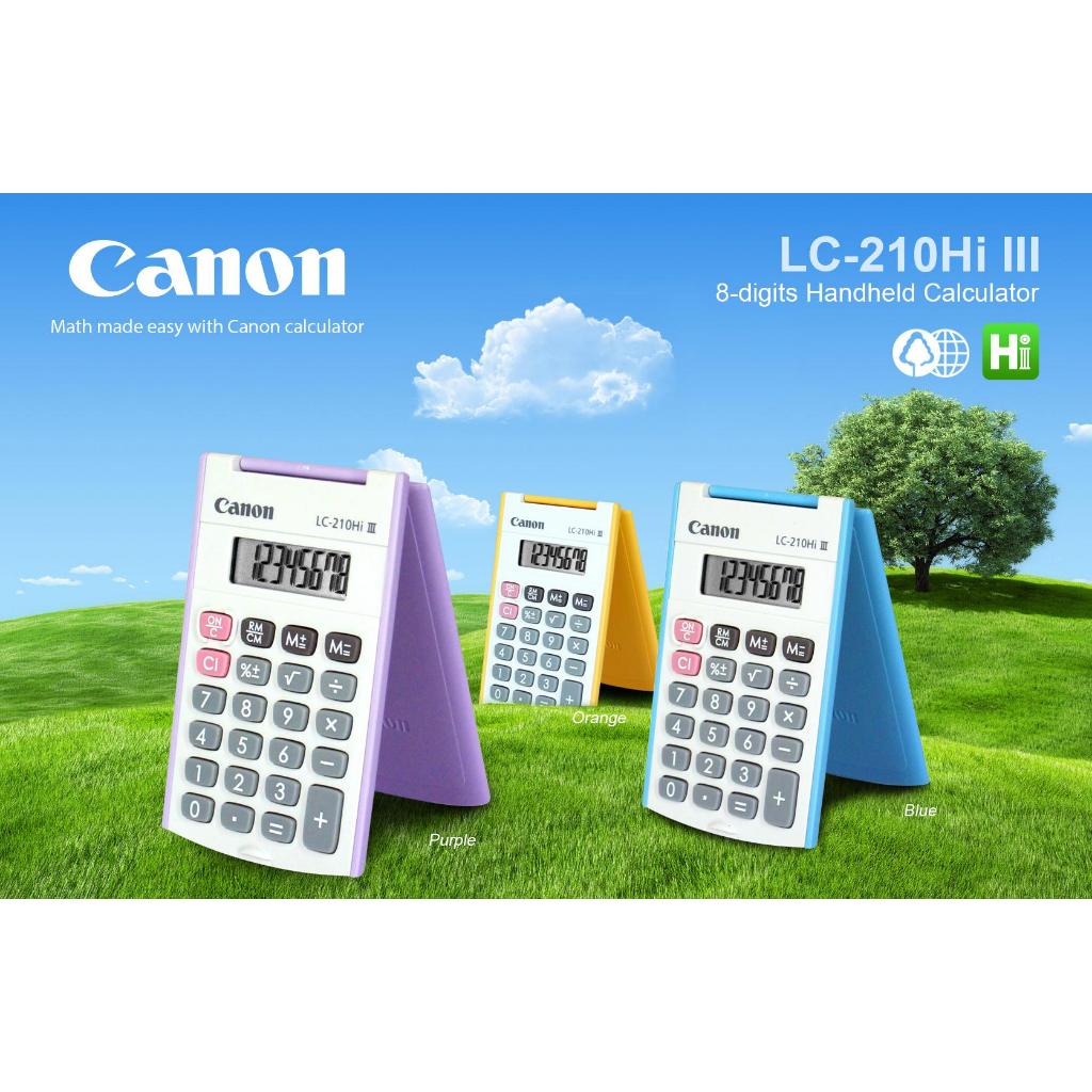 

CANON CALCULATOR LC-210HI III HB (BLUE, ORANGE, PURPLE) - KALKULATOR
