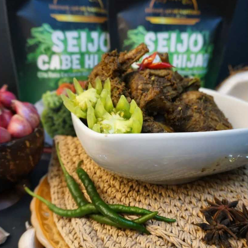 

Bebek Bumbu Cabe Hijau Premium 250-280gr Itiak Lado Mudo Oleh Oleh Lauk Bukit Tinggi Padang