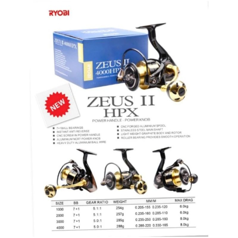 REEL RYOBI ZEUS II HPX ORIGINAL