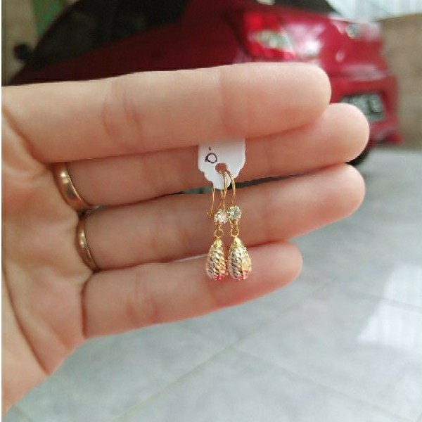 Anting Emas Asli Harga Murah Model Love Kekinian Cantik Anting Wanita Dewasa Anting Remaja Anting