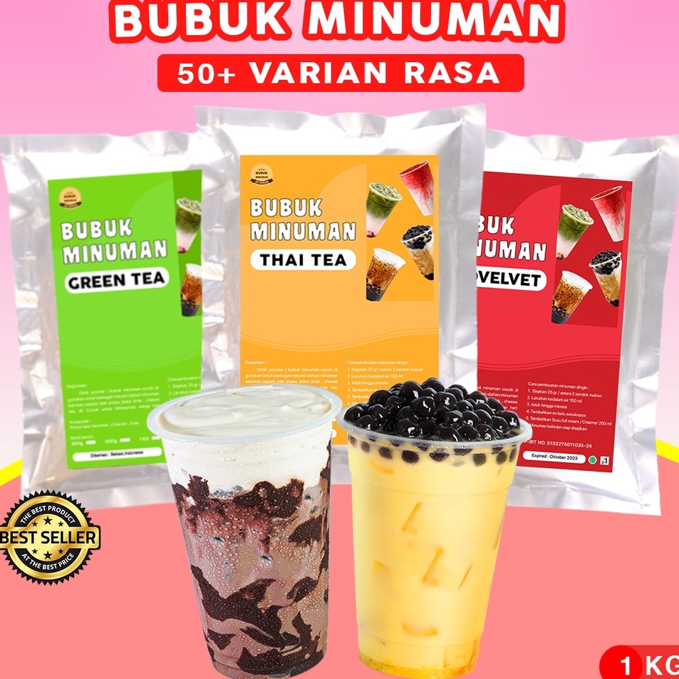 

Bestseller➱ BUBUK MINUMAN RASA 1KG / SERBUK MINUMAN RASA / BUBUK MINUMAN ANEKA RASA / BUBUK MINUMAN KEKINIAN H50