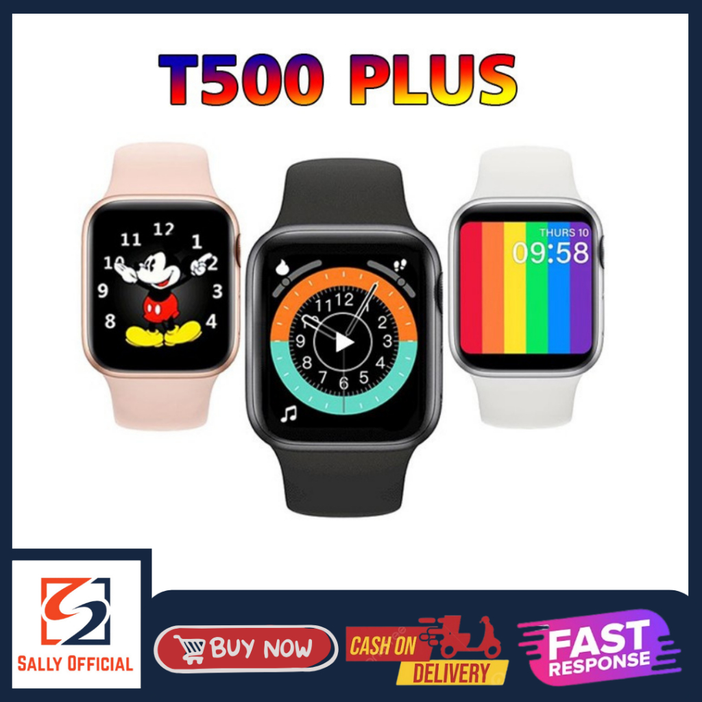 Jam Tangan Smartwatch T500 Plus Smart Watch T500+ watch