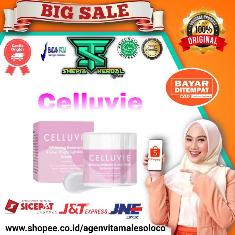 CELLUVIE Whitening Underarm Pemutih Kulit Ketiak Siku & Selangkangan