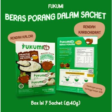 

Fukumi Nasi Beras Porang Instan Instant Diet Rice Sachet