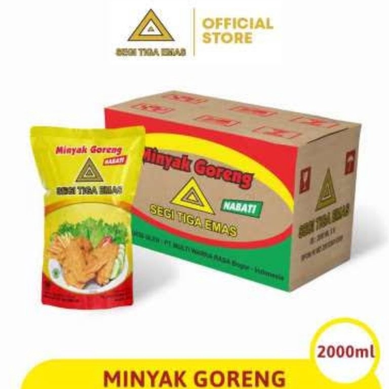 

RO8776 Minyak goreng SEGITIGA MAS ukuran 2 ltr kemasan pouch 9lz8d